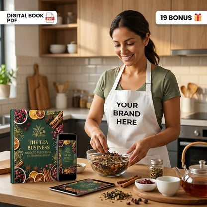 BUNDLE 20x1 THE TEA BUSINESS: Main Guide + 250 Signature Recipes + 19 Bonus Gifts🎁